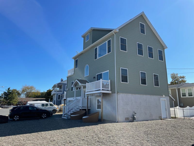 Doug Quinn's new home was elevated ten feet.