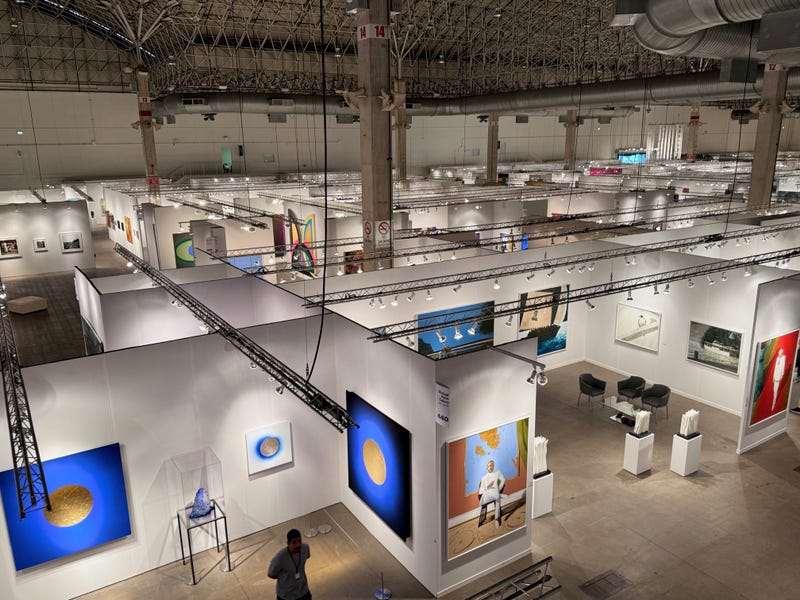 The 11th annual Expo Chicago has returned to Navy Pier. The art fair fills Navy Pier's giant festival all with thousands of pieces modern art.