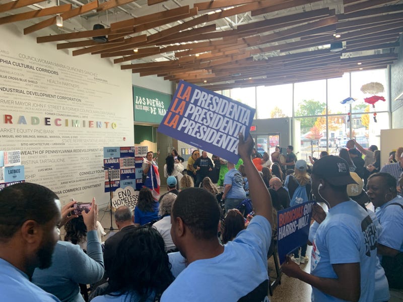 Get Out The Vote rally for Harris in North Philadelphia on Wednesday, Oct. 30, 2024.