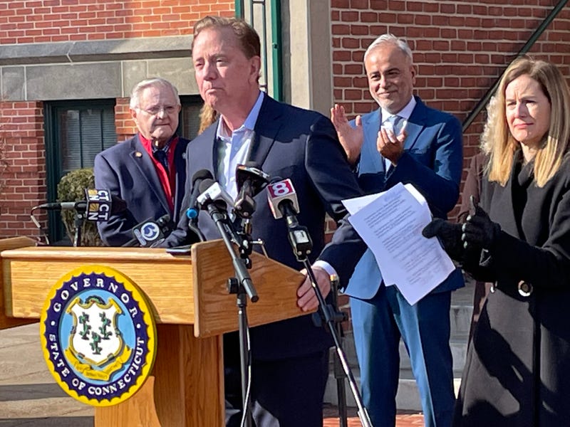 Gov. Ned Lamont announces plan for state income tax cuts, East Hartford, 2/6/23