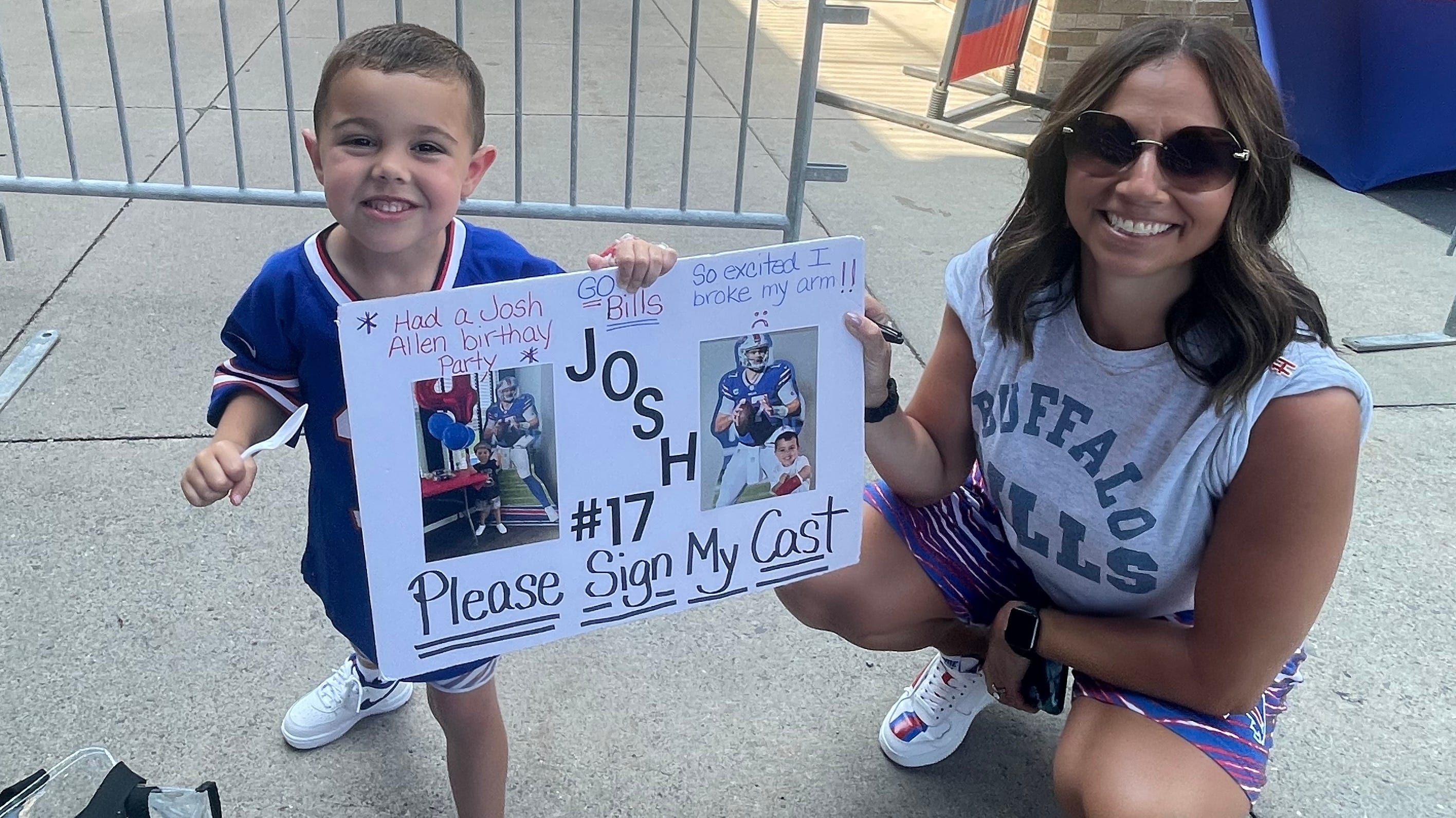 Early dream come true for 4-year-old Josh Allen fan