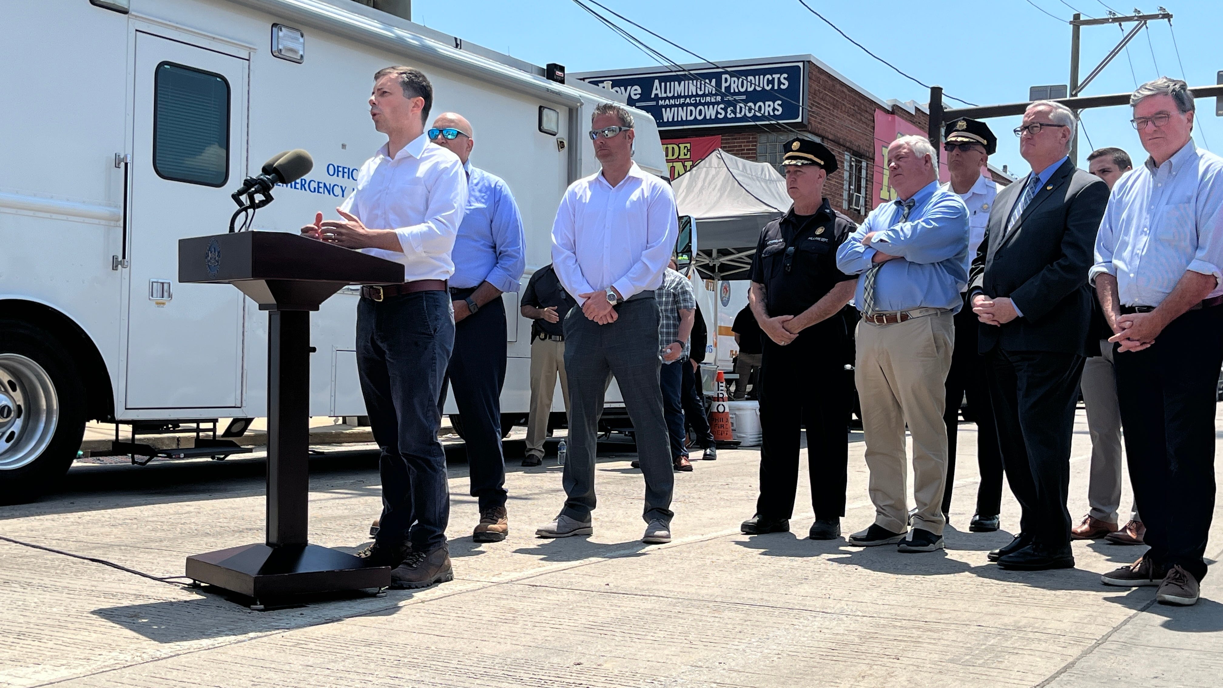 Buttigieg promises federal support to reopen collapsed I-95 in Philly as quickly as possible