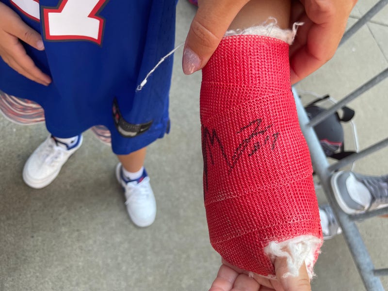 Josh Allen signed cast