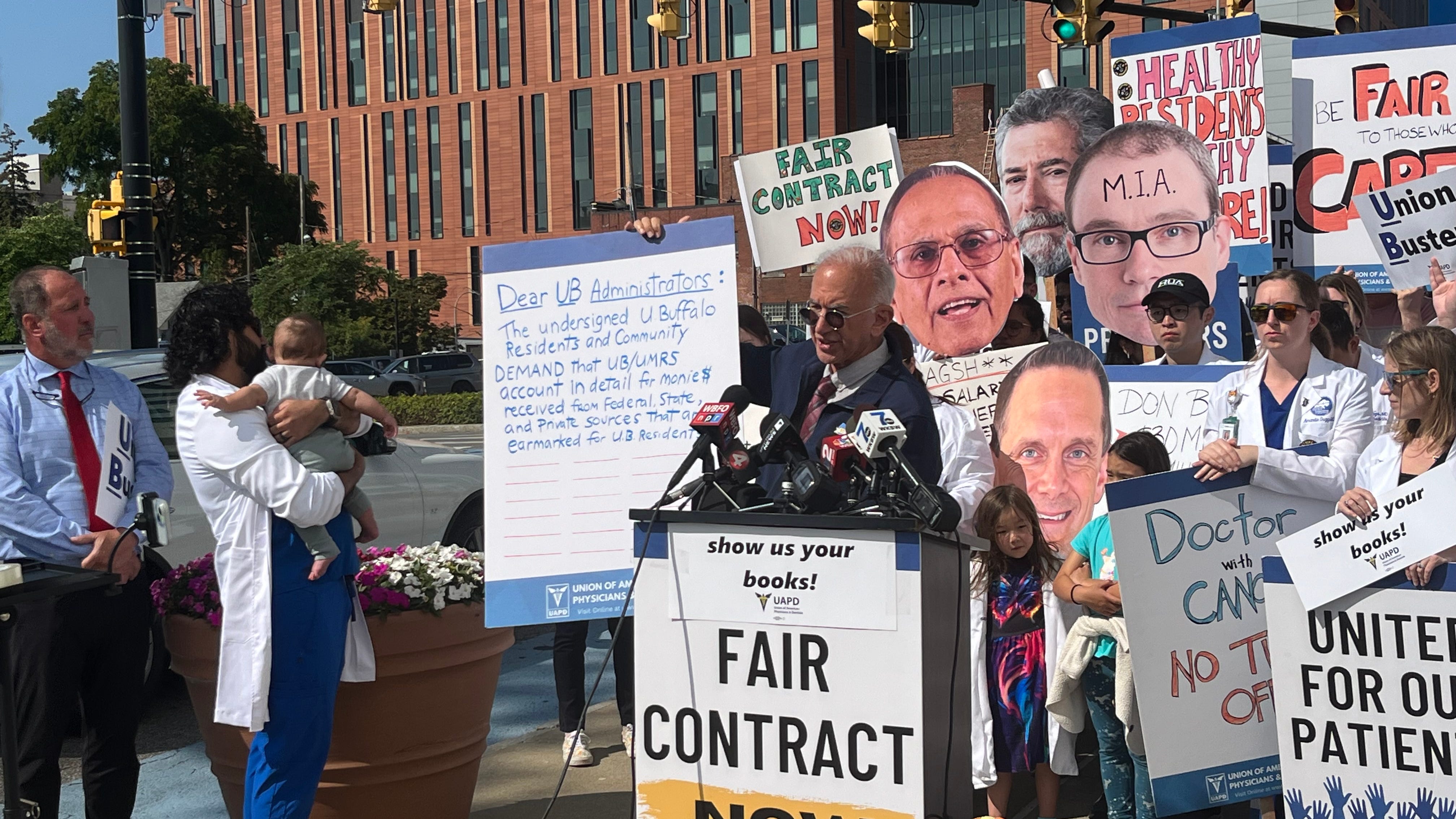 UB medical residents continue striking for wages equal to other local residencies