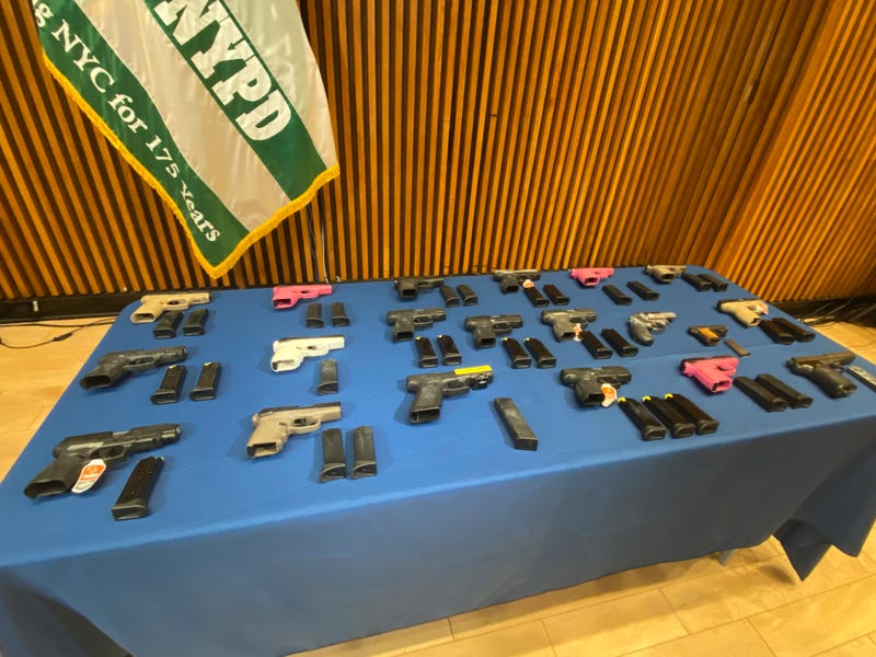 Guns recovered from investigation