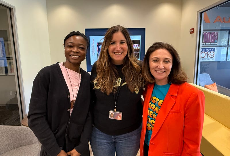Ebony Battle, Intern, Erin Levitas Initiative & Foundation & Marissa Jachman, Executive Director, Erin Levitas Foundation with Gina Crash