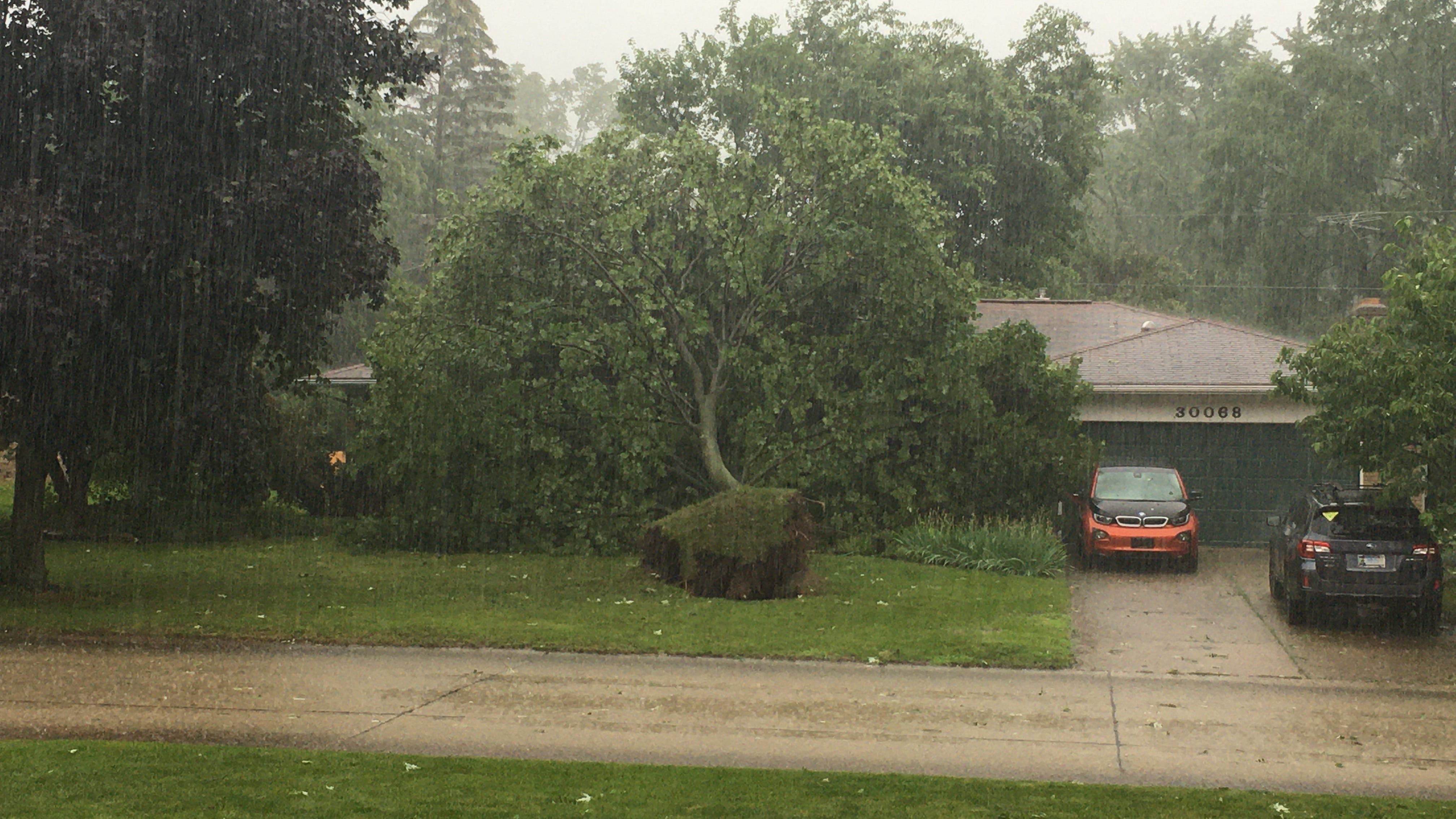 Gusty storms knock out power to 200K homes and businesses over 2 days in metro Detroit
