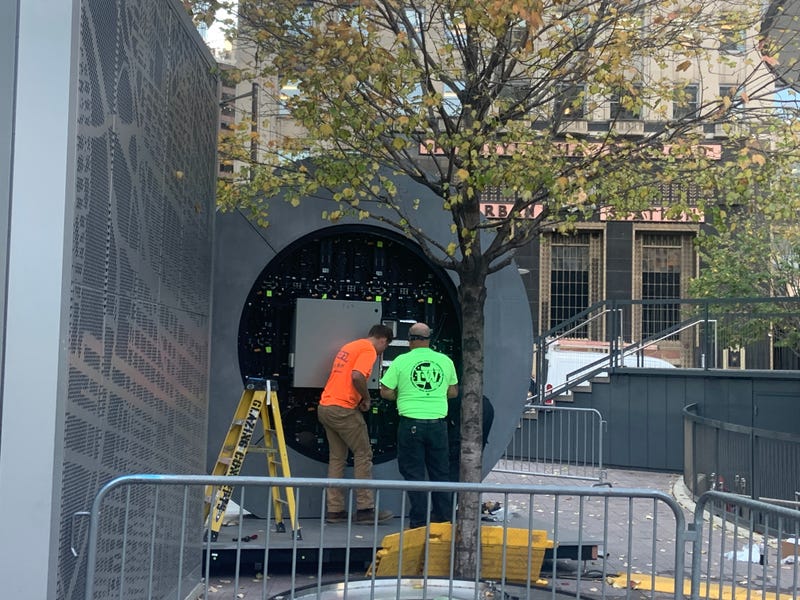The Portal has been relocated within LOVE Park.