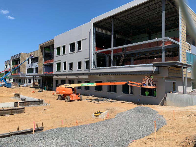The new Holme Elementary School building is expected to open in January 2026.