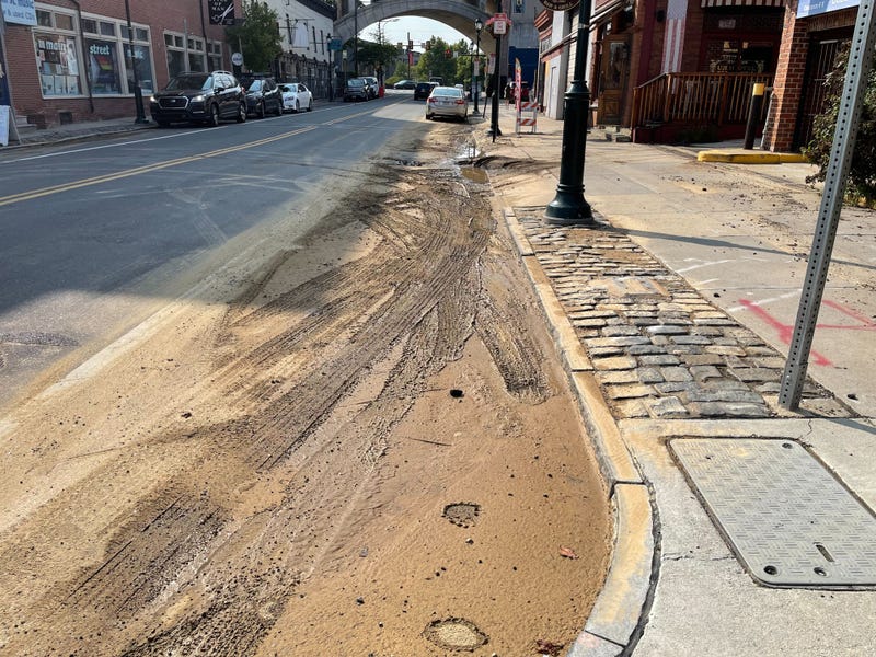 Water main break in Manayunk on Friday, Aug. 16, 2024