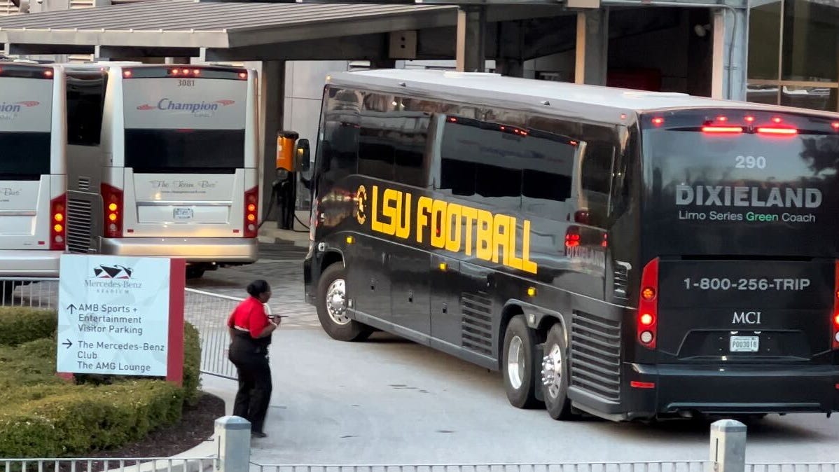 Watch: LSU arrives in Atlanta to 'make a statement' in SEC Championship