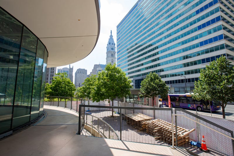 Former LOVE Park Welcome Center building