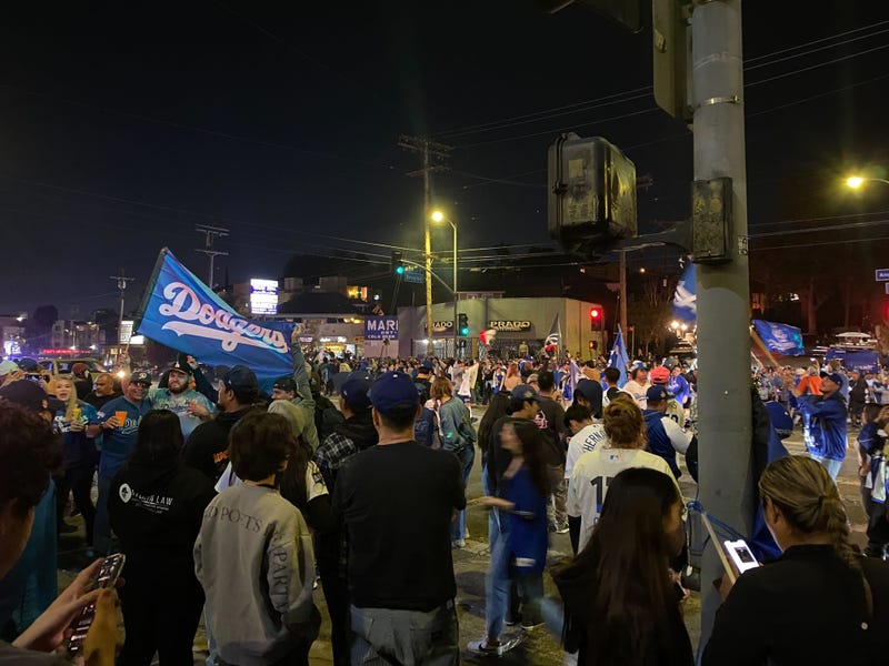 the intersection of Douglas and Sunset in Echo Park, outside of the eponymous “The Douglas” bar