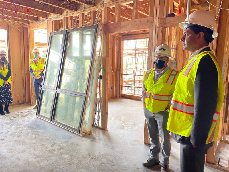 Silicon Valley Rep. Ro Khanna and local leaders visit affordable housing projects in San Jose and Santa Clara.