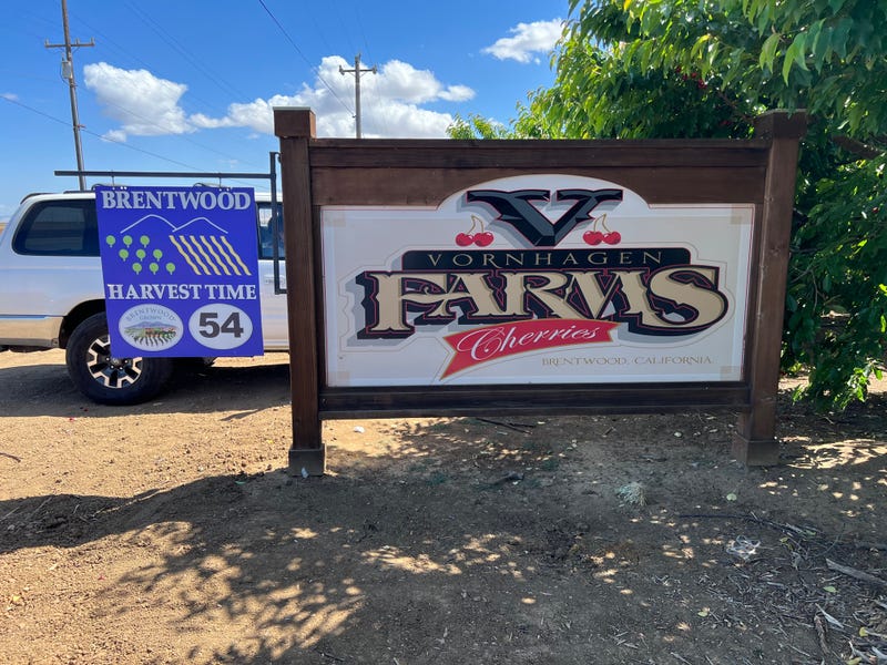 The entrance to Vornhagen Farms.