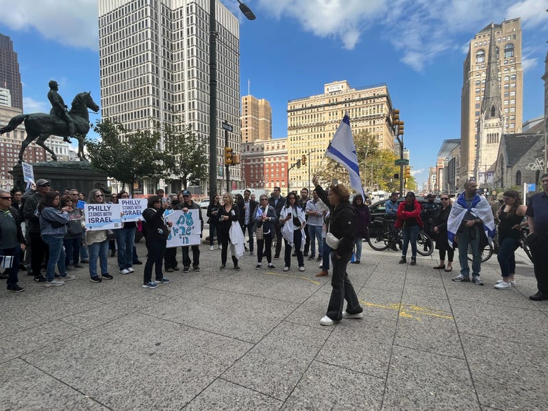 Participants said the purpose of the rally was to mourn the close to 1,000 who died at the hands of Hamas and to demand the release of the 150 Israelis taken hostage in Gaza.