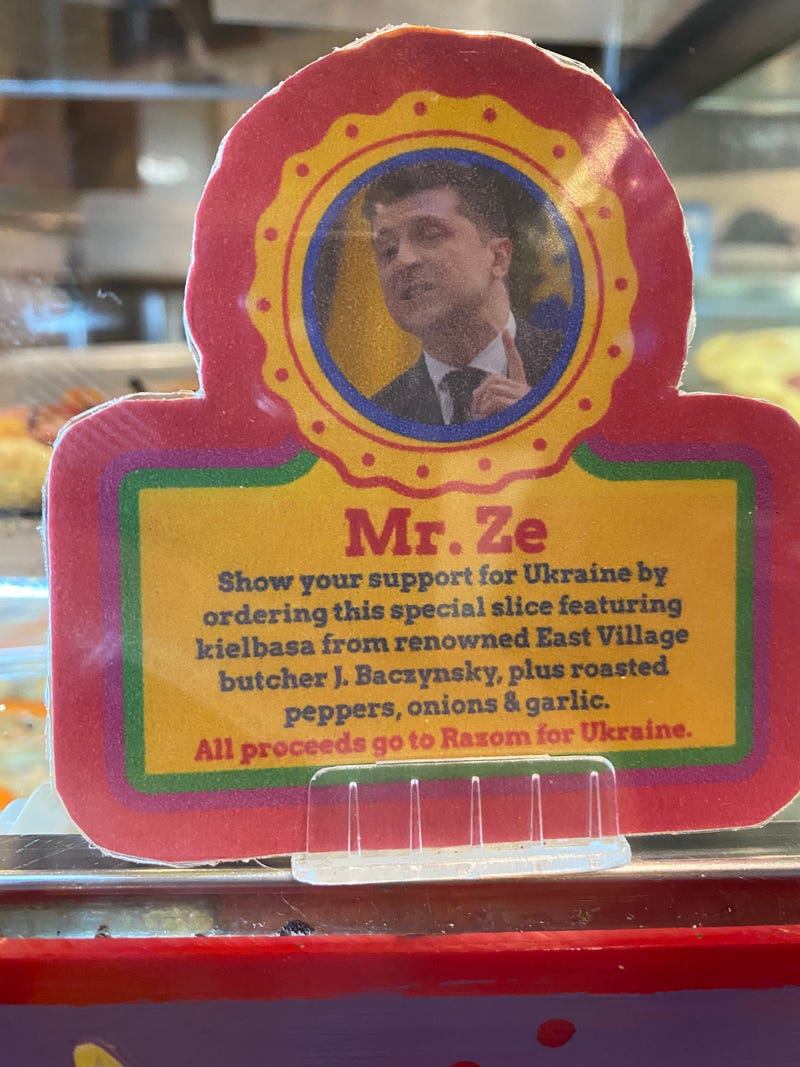 The presidential pie "Mr. Ze" at Two Boots.