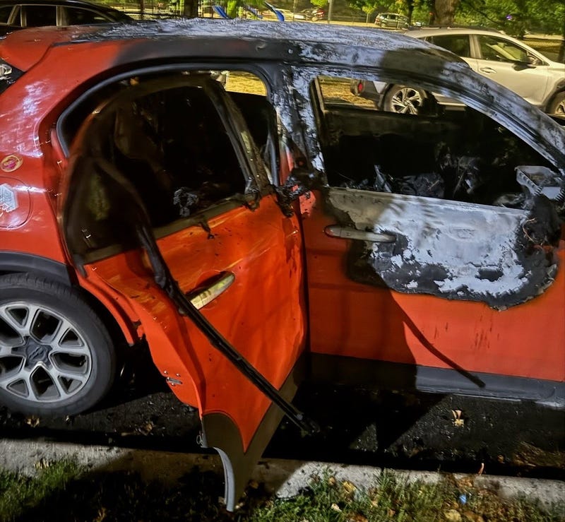 torched Fiat