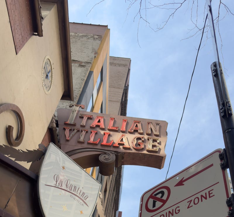 Italian Village restaurant sign