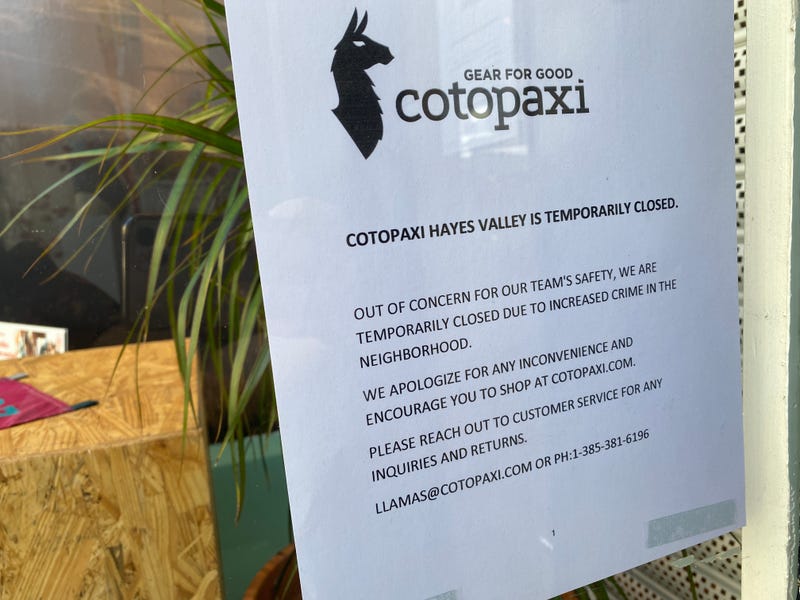 The founder and CEO of the outdoor clothing store Cotopaxi has decided to temporarily close a San Francisco location after being repeatedly hit by organized theft.