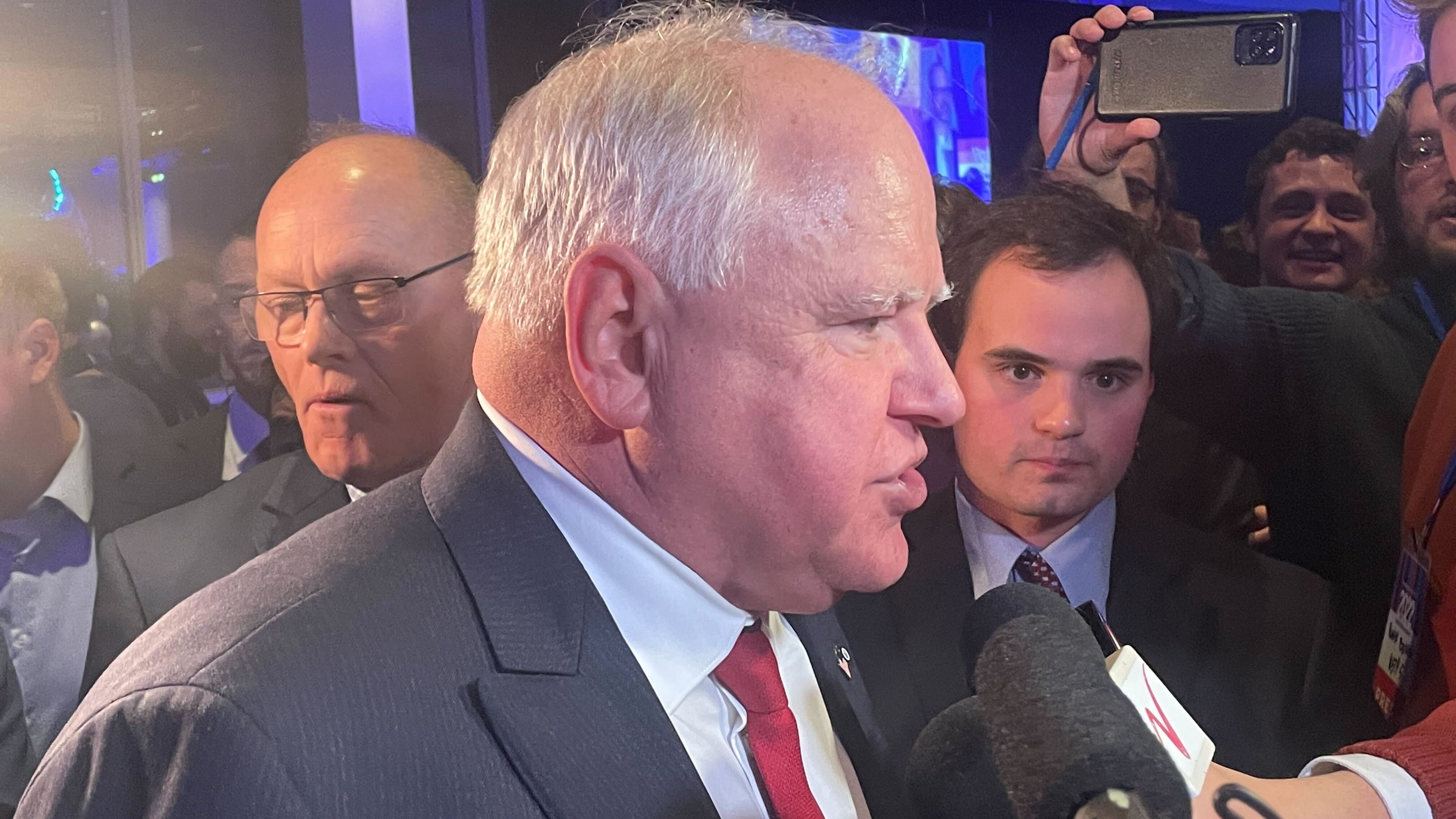 Walz gets back to work a day after winning reelection