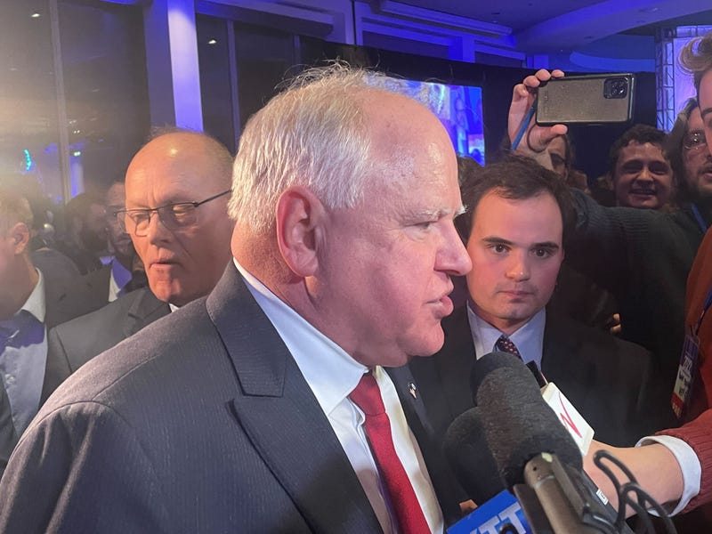 Tim Walz after winning reelection. 