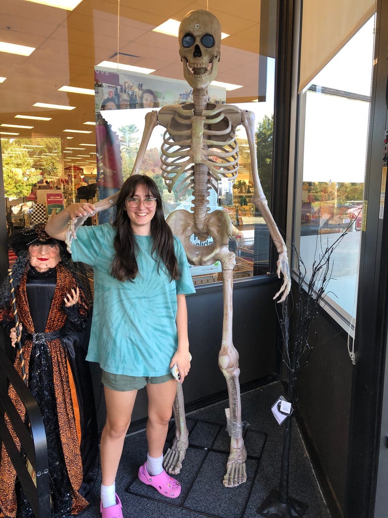 Kendra's Daughter Emma with Skelly