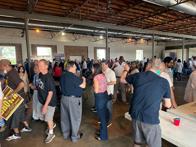 Voters meet democratic candidates
