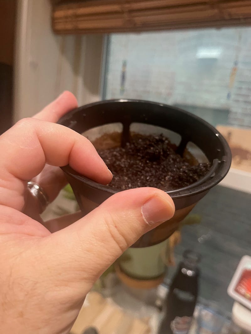 Coffee grounds are some of the material accepted by residential composting services in Chicago.