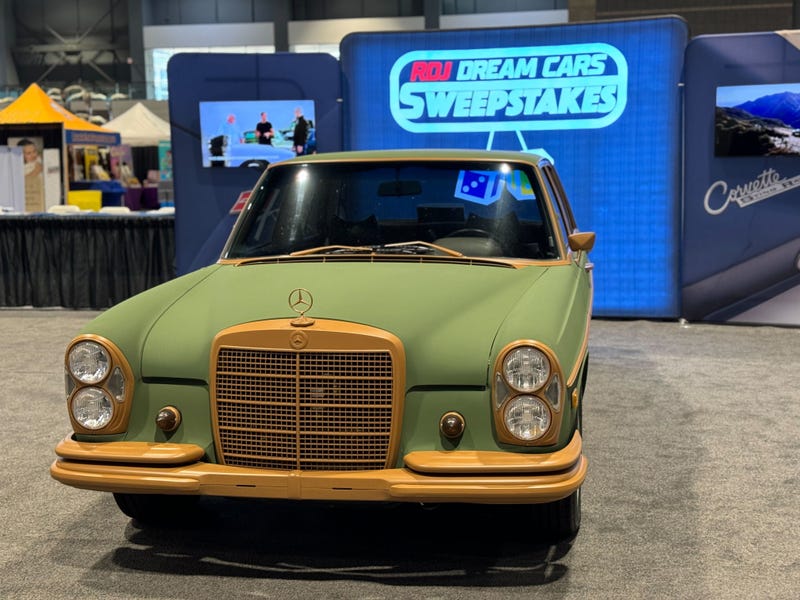 This Mercedes, which belongs to Robert Downey Jr.'s mother, runs on biodiesel.