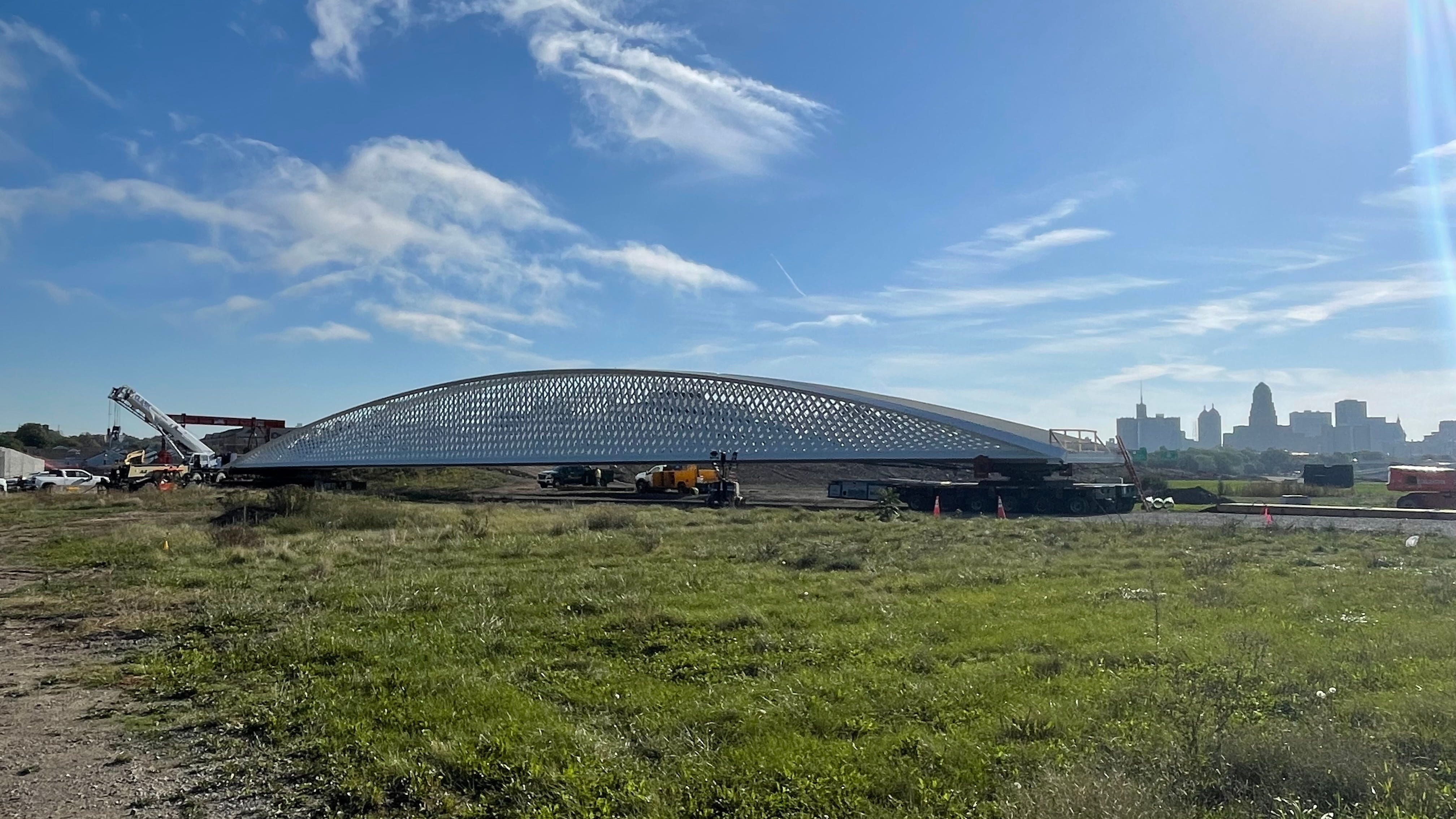 New pedestrian bridge at Ralph Wilson Park to be installed Saturday