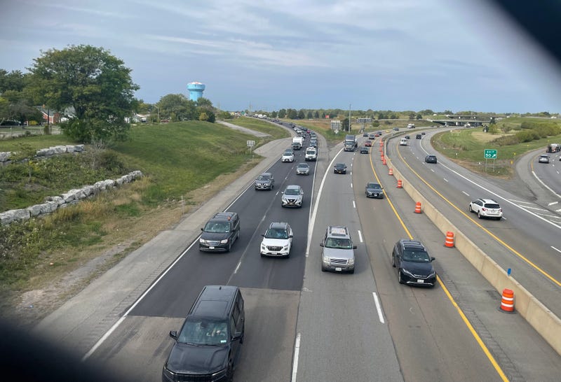 Congestion and traffic at I-290/I-90 merger