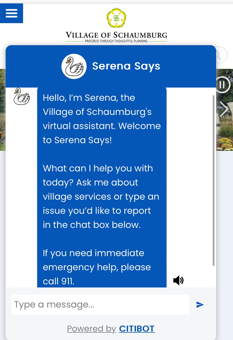 The Village of Schaumburg launches its new AI assistant to help answer village-related questions.