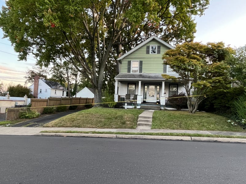 Police tape blocks off a home on Evans Avenue in Willow Grove after police shot and killed a woman who was waving a gun at them on Oct. 8, 2023.