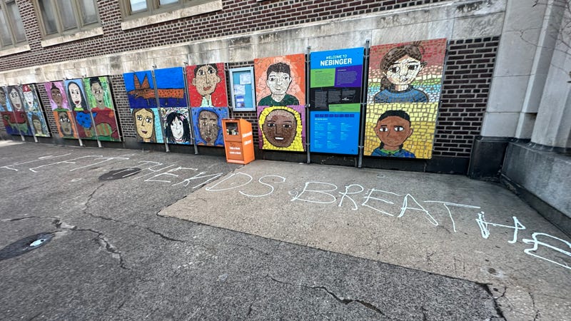 School District of Philadelphia staff members on Wednesday found graffiti reading “No mask,” “Let the kids breathe,” and “Kids, don’t wear your mask” on sidewalks outside Nebinger and Meredith elementary schools in South Philadelphia.