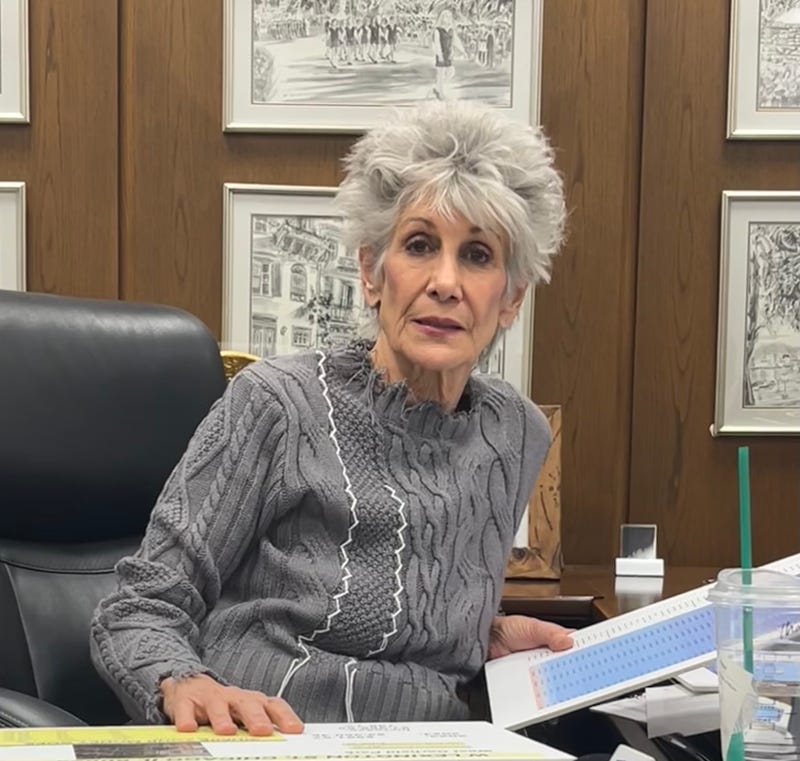 Cook County Treasurer Maria Pappas in her office, November 14, 2025.