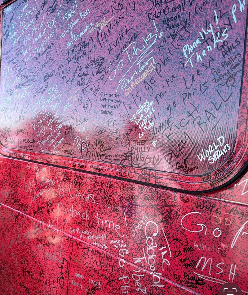 Team B101.1 on the Rally for Red October Bus