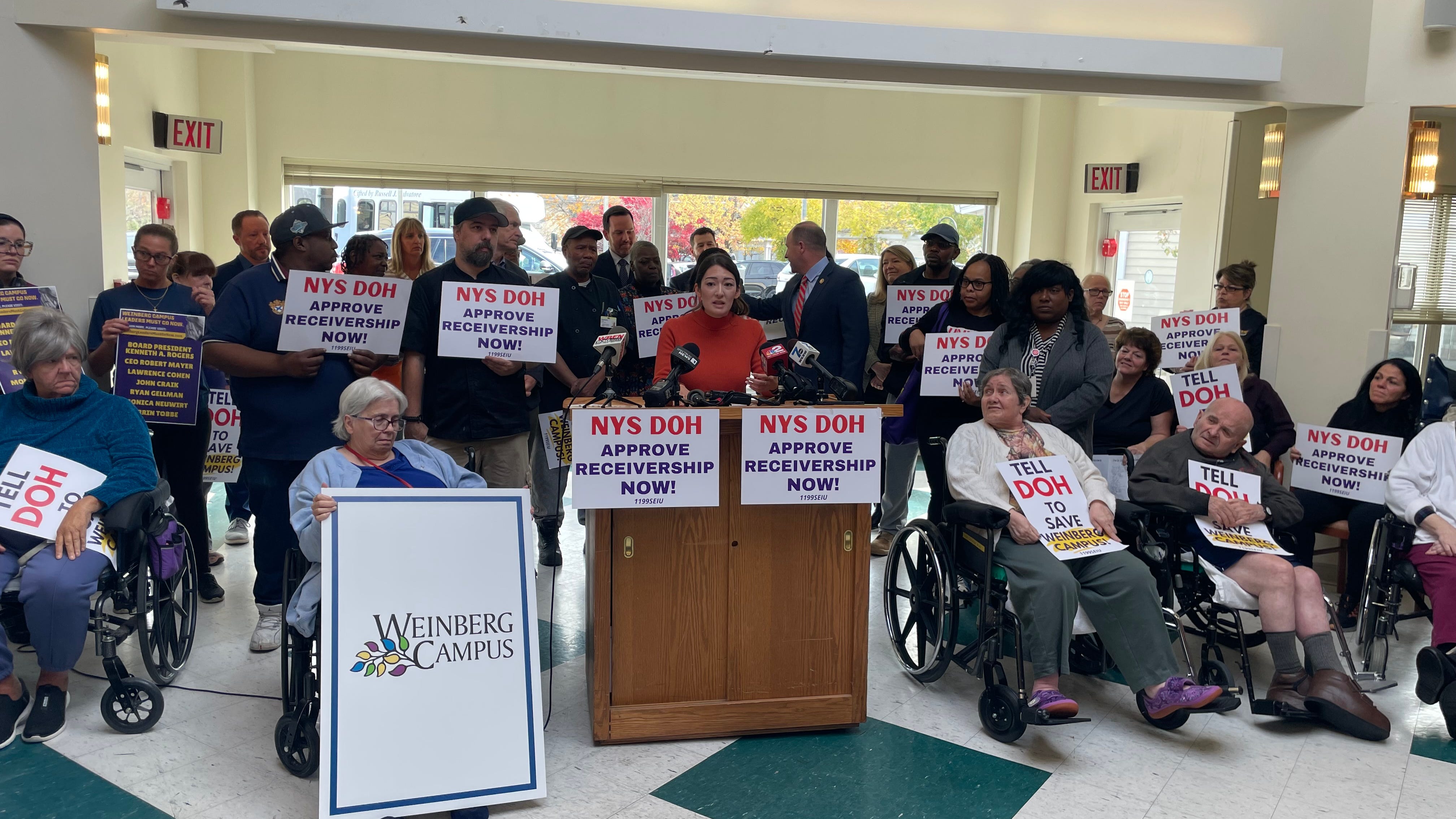 Local officials call on State Department of Health to reconsider plan to close Weinberg campus, fund a transfer of ownership