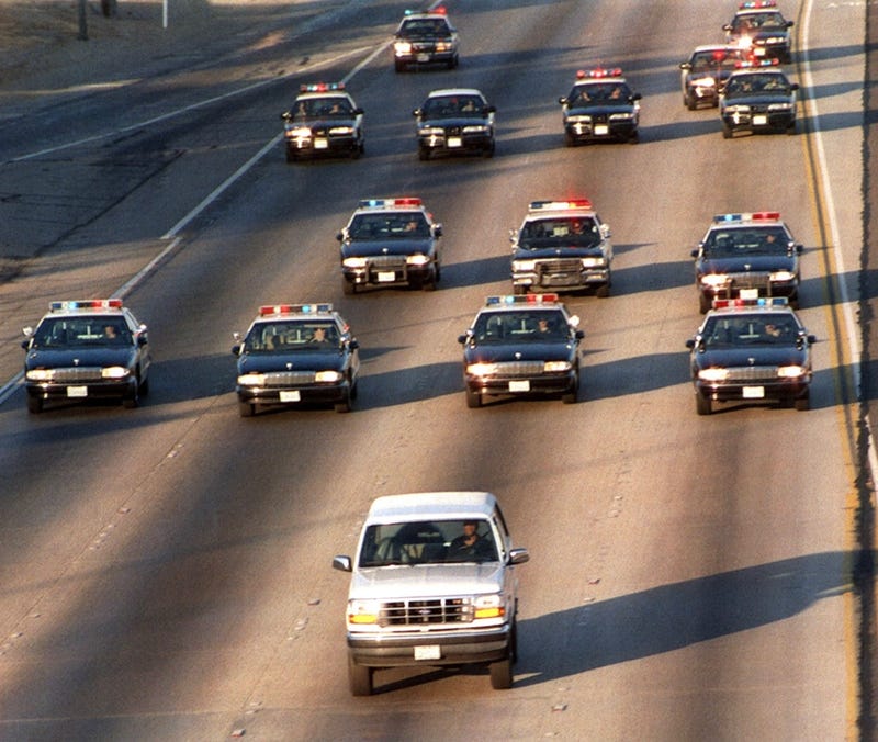 OJ Simpson chase photo