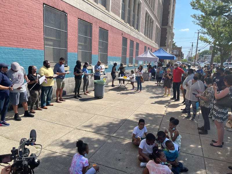Mitchell Elementary School hosted an anti-violence rally