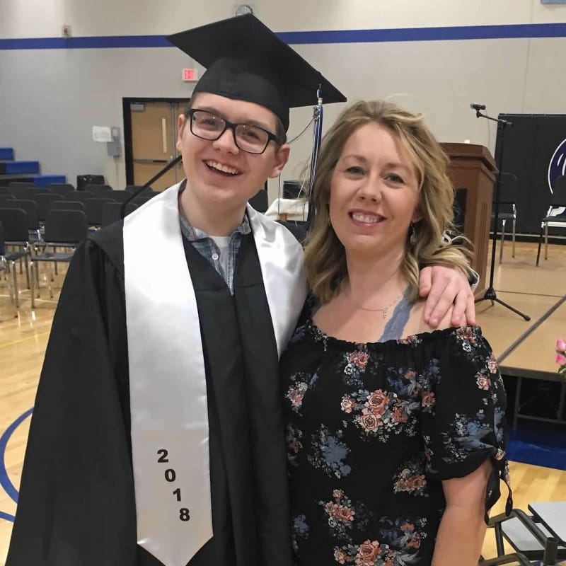 Jessica Girard and son Cody.