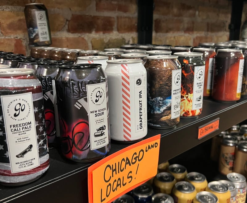Bendición Bottle Shop non-alcoholic liquor shelf