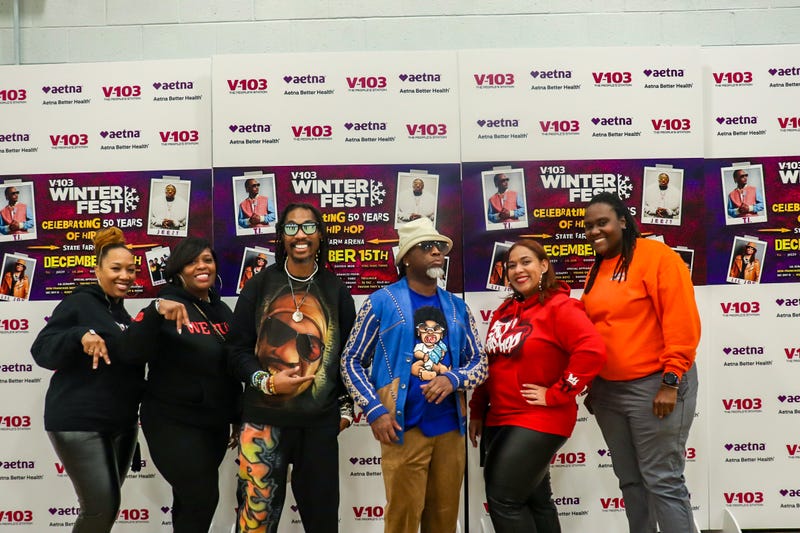 V103 Winterfest 2023 50 years of Hip Hop Meet and Greet at State Farm Arean