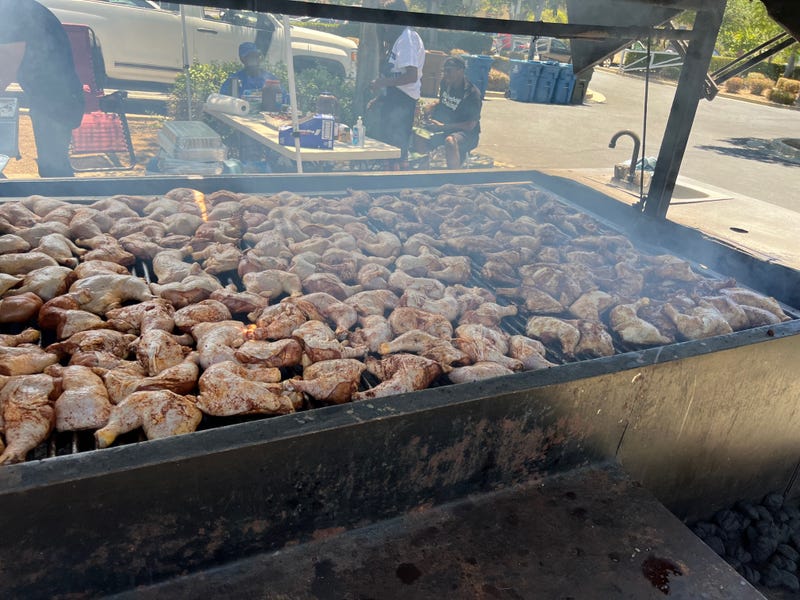 Food and beverages were free at the Antioch Juneteenth celebration.
