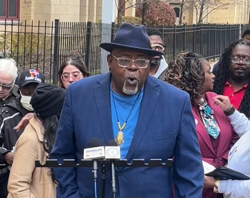 Chicago Board of Education member Aaron "Jitu" Brown.