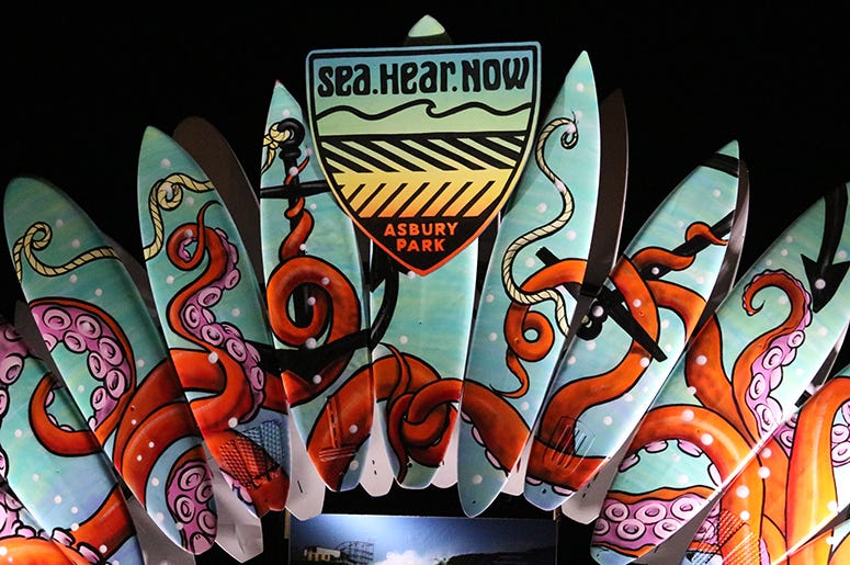 surfboard display at Sea.Hear.Now