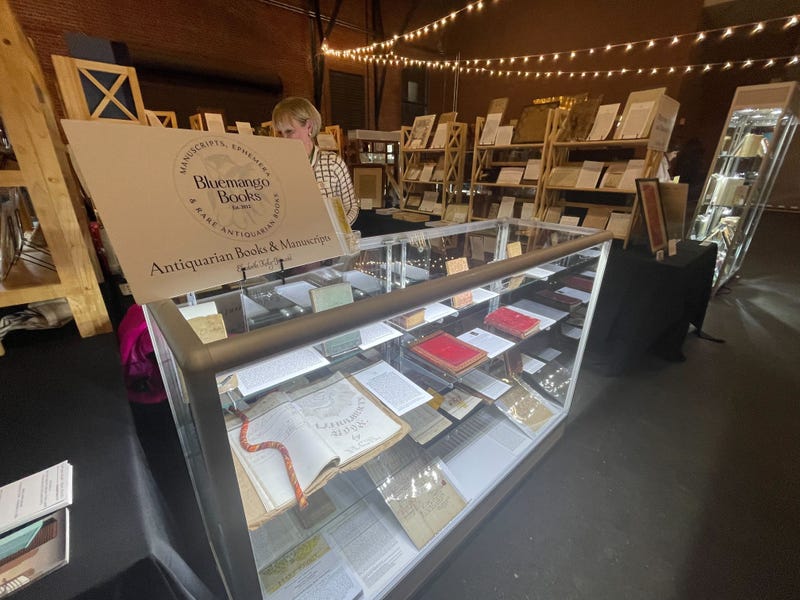 Exhibitor Bluemango Books and Manuscripts is located in New Hope.