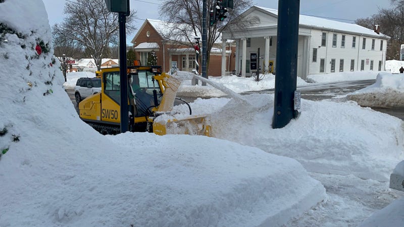 Sidewalk snow blower in Orchard Park