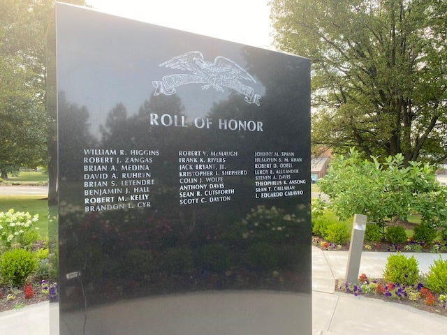Army Maj. Eduardo Caraveo's name was added to Prince William County's Roll of Honor