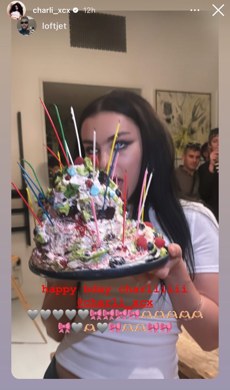 Charli XCX IG story 